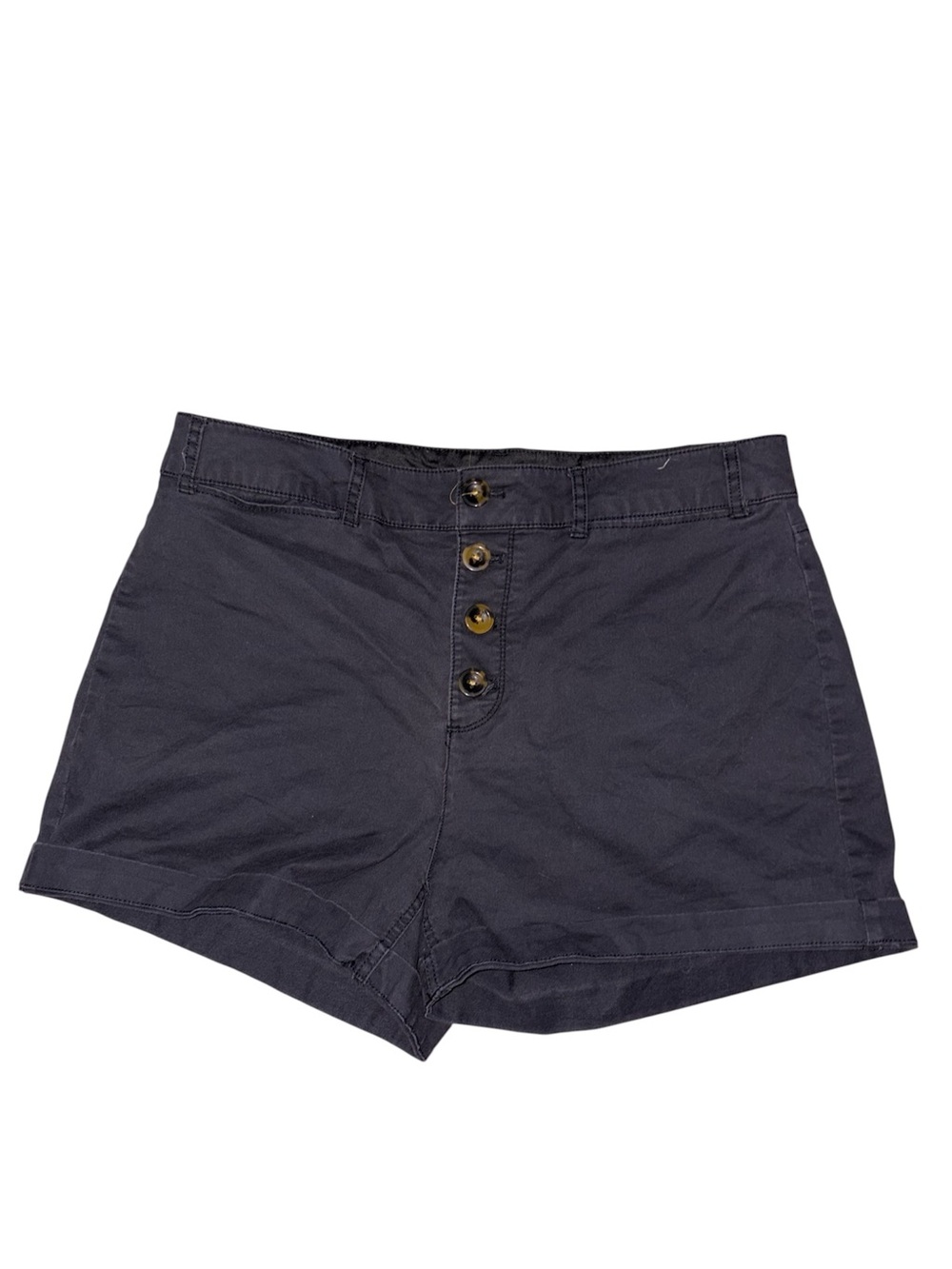Old Navy Navy High-Rise Button-Front Women’s Shorts